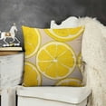 thumbnail image 2 of SHANXI Pillow Cover Lemon Fruit Yellow Summer Double-Sided Design  Home Decor for Sofa Livingroom Couch Bed Decorative Throw Pillow Case Gift 24x24in, 2 of 5