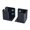 Black, variant on Wall Brackets 2 Piece Set, Screw Mount Holder Pair with U Shaped Support for Daily Utility Room Storage