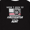 thumbnail image 4 of Inktastic When I Grow up I want to be a Firefighter Like my Aunt Boys or Girls Long Sleeve Toddler T-Shirt, 4 of 5