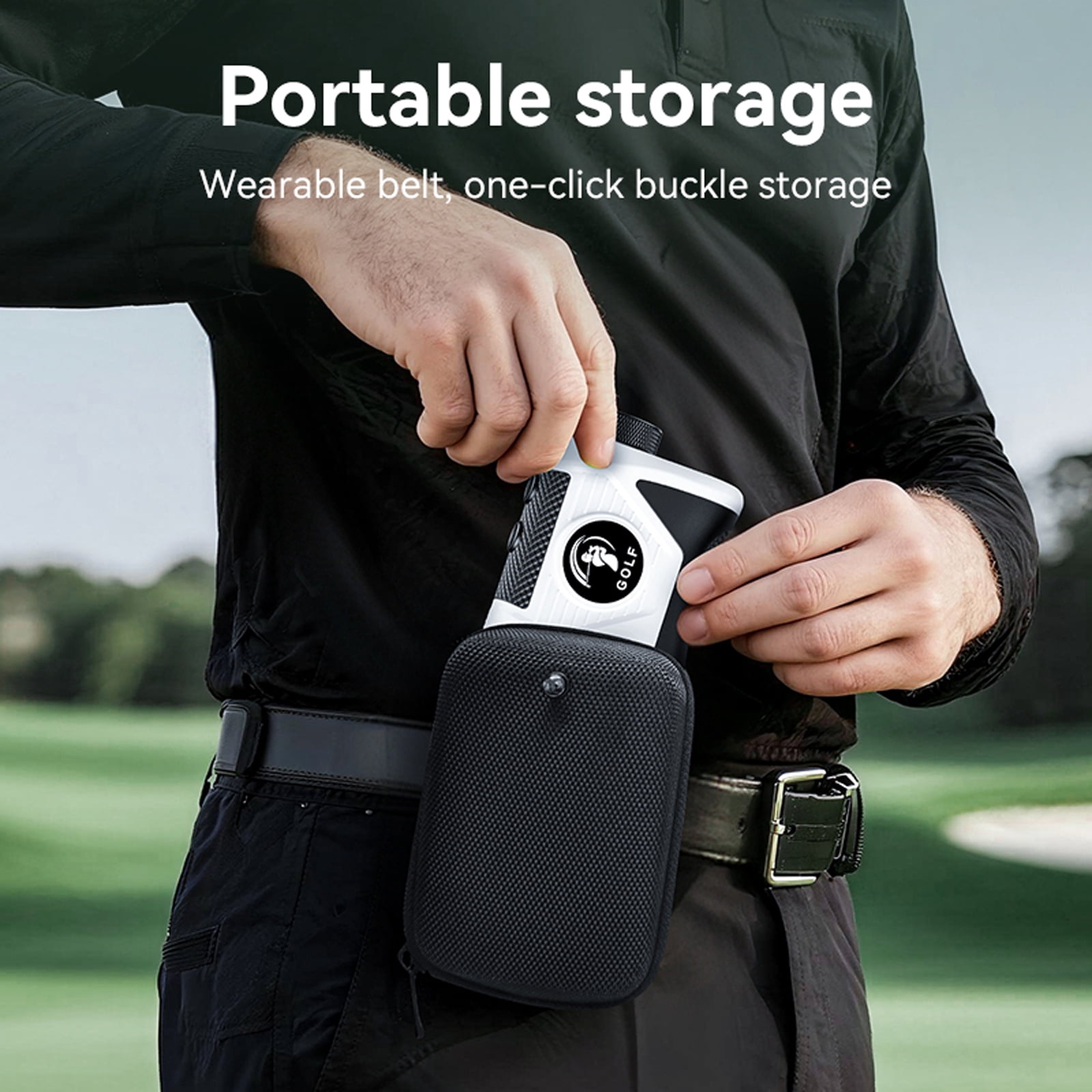 Golf Rangefinder with Slope Switch, 1200-Yard Laser Rangefinder with 7x Magnification, Flag Lock with Vibration, USB-C Rechargeable, Magnetic Mount, IP54 Waterproof for Golf and Hunting