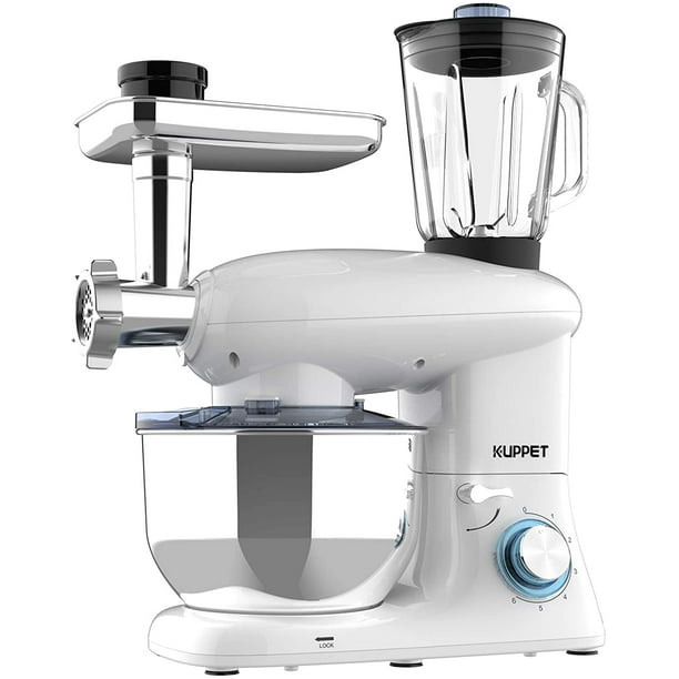 KUPPET 3 in 1 Stand Mixer, 6 Speed Electric Mixer, Tilt Head Kitchen