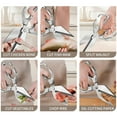 thumbnail image 4 of pdqouc Poultry Shears Kitchen Scissors For With Ergonomic Handle Japanese High Cooking Scissors For Kitchen Chicken Meat Seafood Bone Cutting 4.13 x 9.25 Inch, 4 of 9