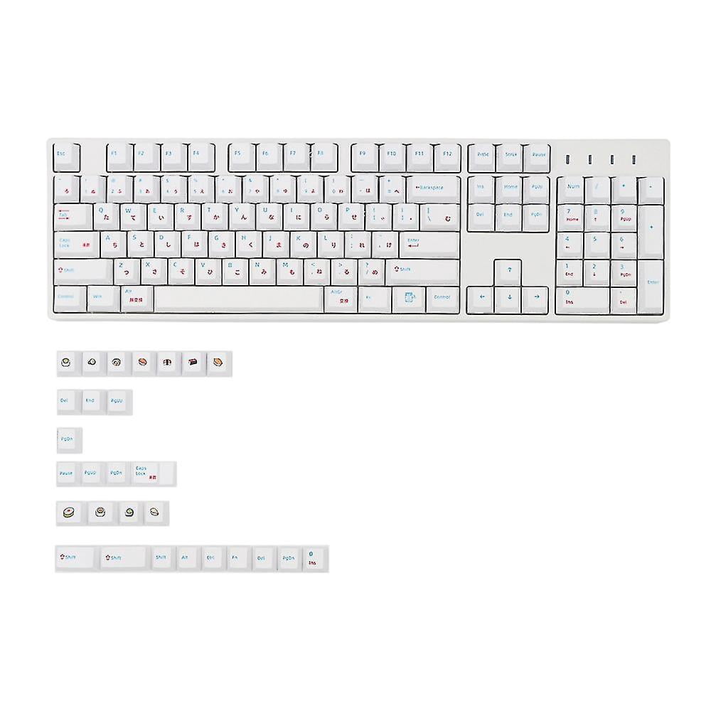 Amdohai Pbt 132 Dye-sub Japanese Keycap For Mechanical Keyboard Gk61 Sk64