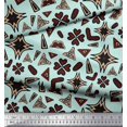 thumbnail image 2 of Soimoi Velvet Fabric Flower Artistic Decor Fabric Printed Yard 58 Inch Wide, 2 of 3
