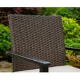 thumbnail image 5 of MF Studio 6-Piece Patio Furniture Set with Umbrella, Wicker Chairs & Square Table for Dinner, Party & Conversation, Brown & Beige, 5 of 18