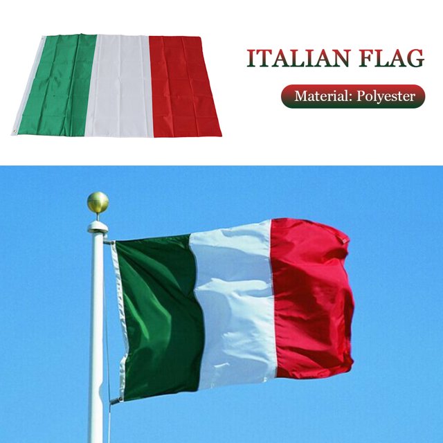 90x150cm Poliéster Verde Blanco Rojo Banderas nacionales italianas Bandera que agita con la mano Likrtyny 3rj7yn7gb6wp5yv8