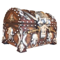 Pacific Trading Pirates Treasure Chest Trinket/Mini Jewelry Box