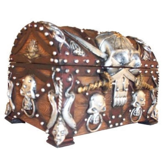 Pacific Trading Pirates Treasure Chest Trinket/Mini Jewelry Box