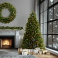 thumbnail image 4 of National Tree Company 9 ft Pre-Lit Dunhill Fir Artificial Christmas Tree, 900 LED Lights, 4,029 Tips, PowerConnect, Foot Pedal, 10 Light Functions, Includes Stand, Green, 4 of 10