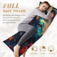 thumbnail image 4 of Naloa Colorful Flower Goat Super Soft 20x60 Body Pillow Case,Long Side Hidden Zipper（PILLOWS ARE NOT INCLUDED）, 4 of 6