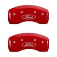 thumbnail image 5 of MGP 4 Caliper Covers Engraved Front & Rear Oval logo/Ford Red finish silver ch Fits select: 2016-2019 FORD ESCAPE SE, 5 of 6