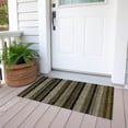 thumbnail image 6 of Addison Rugs Chantille Indoor/Outdoor Transitional Stripes Brown Washable Rectangle Rug, 1'8" x 2'6", 6 of 6