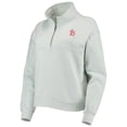 thumbnail image 2 of Women's The Wild Collective Light Blue St. Louis Cardinals Two-Hit Quarter-Zip Pullover Top, 2 of 4
