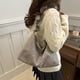 thumbnail image 4 of Bolso Hombro Ruched Nylon Hobo Bolsos Mano para Mujeres (gris), 4 of 9