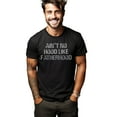 thumbnail image 2 of Ain’t No Hood Like Fatherhood Funny Dad Life Streetwear Adult Men's Black T-Shirt Father's Day Gift, 2 of 5