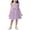 Purple, variant on Tulle Ruffle Sleeve Bow Dress for Girls Kids Flower Girl Birthday Party Outfit Princess Wedding Guest Casual Polyester Yellow,Size 3-4 T