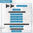thumbnail image 4 of Shower Curtain Rod 32-75 Inch,Adjustable Spring Tension Stainless Steel Telescoping No Drill Rod for Bathroom,No Slip, No Rust,Black, 4 of 10