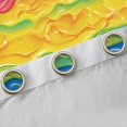 thumbnail image 4 of Feelyou Rainbow Stripe Waves Blackout Curtains Set of 2 (52x84 Each), Colorful Lines Abstract Window Curtains, Teens Kids Boys Girls Curtains and Drapes, Curtains and Drapes Room Decor, 4 of 6