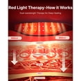 thumbnail image 4 of RENPHO Back Massage with Heat & Red Light Therapy, 660nm & 850nm Infrared Red Light, Cordless Heating Pad for Neck, 5 Light, 4 Heat & 4 Vibration Modes, Fsa Hsa Eligible, 4 of 9