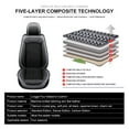 thumbnail image 3 of Maidao Car Seat Covers Leather Set for Mercedes-Benz for G350 2002-Present 5 Seats Waterproof Front Rear Cushion Protector Gray, 3 of 8