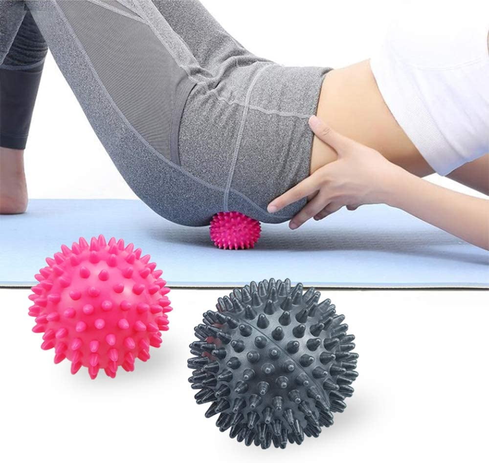 Set of 2 hedgehog ball set with knobs, hedgehog ball massage ball