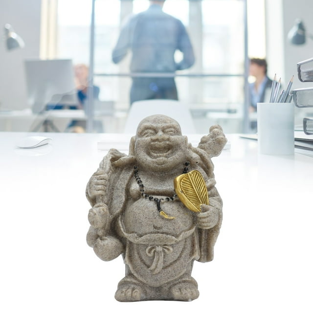 Estatuas de Buda, Estatuas de Buda de Maitreya Estatuas de Buda de Maitreya Aplicacia Amplia de Larga Vida Mini 8 cm Para El Regalo para la Decretación de los Gabinetes para la