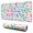 Pioneer Flower Floral-3, variant on Long Mouse Pads for Desk,Pioneer Flower Floral Print Pattern Desk Mats on Top Of Desks, Desk Mouse Pad Extra Large with 3mm Non-Slip Base and Stitched Edge for Gaming,Office,Work,Home 31.5"x11.8"