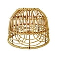 thumbnail image 2 of DOLITY Rattan Woven Pendant Fixture Shades, Wicker Rattan Shades Ceiling Lamp Shade for Dining Living Bedroom Kitchen Farmhouse，Brown(Only Lampshades）, 2 of 6