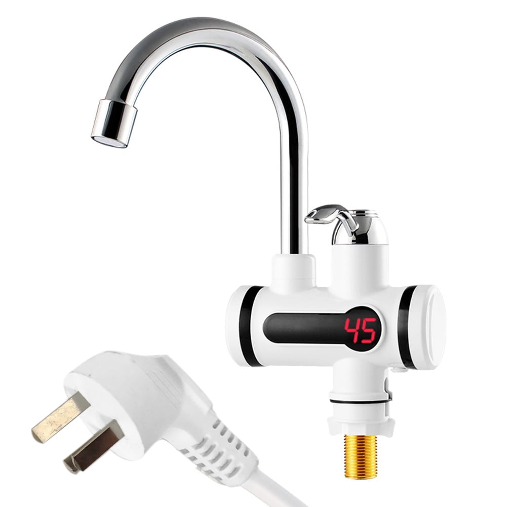 Details about   220V 3000W Electric Faucet Instant Hot Water Heater Shower Bathroom Kitchen Tap