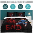 thumbnail image 5 of Chucky Horror Movie 3 Pcs Bed Sheets Set Breathable Duvet Cover with 2 Pillow Sham Soft All Seasons Bedding Set 86"x70", 5 of 8
