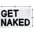 thumbnail image 2 of HAHDAXIA Get Naked Bath Mat, Non Slip Absorbent Bath Rugs Funny Bathroom Décor, White Bathroom Rugs for Tub and Shower, Machine Washable, 32" x 20", White, 2 of 7