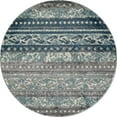 thumbnail image 1 of Art Carpet 21858 5 ft. Novi Collection Flowing Woven Round Area Rug, Blue, 1 of 1