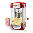 thumbnail image 2 of Nostalgia Vintage Popcorn Popper, Tabletop Popcorn Maker with 2.5 oz Stainless Steel Kettle, Red, 2 of 15