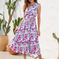 thumbnail image 3 of Vestido De Un Hombro Vestido casual de fiesta en la playa Vestido de cóctel elegante asimétrico Traje de verano para mujer Cgtredaw para Mujer Azul T S, 3 of 6