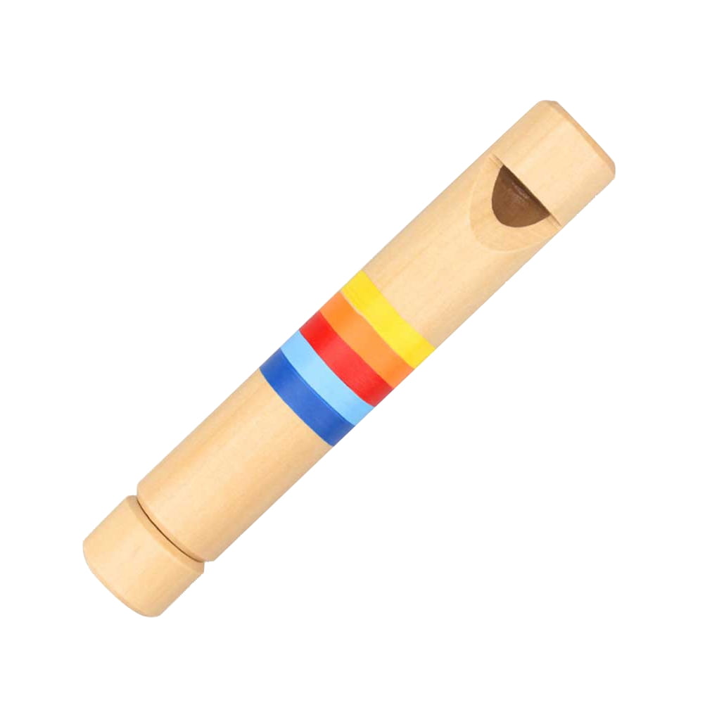 Rosarivae Kindergarten Children Pull Wood Flute Whistle Voice Change