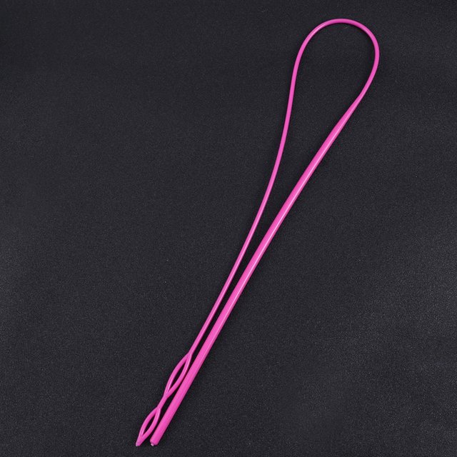 HEALEEP Dispositivo Para Enhebrar Cuerdas En Ropa Con Banda Elástica Rosado De Plástico