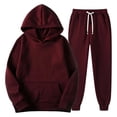 thumbnail image 4 of HAiming Womens Sweatsuits Sets 2 Piece Outfits Long Sleeve Hooded Sweatshirts Sweatpants Workout Clothes with Pockets, 4 of 7