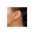 thumbnail image 4 of Gem & Harmony Accent Diamond Letter - G - Charm Earrings in 14K White Gold for Women, 4 of 6