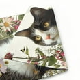 thumbnail image 6 of Heduofu Spring Cat Garden Flag Floral Tuxedo Cat Garden Flags for Outside Summer Flower Outdoor Flag Small Farmhouse Welcome Yard Flag White, 6 of 6