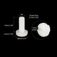 thumbnail image 2 of Unique Bargains Nylon Machine Screws, M4x10mm Slotted Pan Head Fasteners Bolts, White 50Pack, 2 of 4