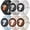 03, variant on Sport Band for Samsung Galaxy Watch 7 Band 40mm 44mm,No Gap Soft Silicone Strap for Galaxy Watch 6 5 4 FE Band 40mm 44mm/Galaxy Watch 6/4 Classic 47mm 43mm 46mm 42mm/Watch 5 pro 45mm Men Women,6 Pack