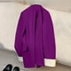 thumbnail image 4 of Blazer de mujer, moda informal, color liso, bolsillo, cuello vuelto, blusa de manga larga, blazer, blusa de dacrón para mujer, 4 of 4