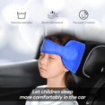 thumbnail image 4 of Reposacabezas para coche, asiento de seguridad para niños, reposacabezas ajustable, suave y cómodo, almohada de seguridad para bebés, niños y adultos, color azul., 4 of 5