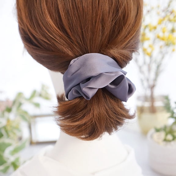 WEUVEB Assorted Color Cloth Hair Ties for Women's Durable Fashion Ponytail Holders Ideal for Decoration 2pcs