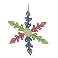 thumbnail image 4 of Melrose Wood Snowflake Ornament Set of 6, 4 of 4
