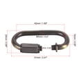 thumbnail image 2 of Conector de cadena de bloqueo rápido en forma ovalada Uxcell de 5mm Bronce 6 Pack, 2 of 6