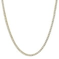 thumbnail image 4 of Pompeii 20Ct Round Diamond Tennis Necklace 14k Yellow Gold Lab Grown (EF,VS), 4 of 5