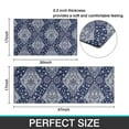thumbnail image 7 of Blue and White Ethnic Floral Pattern Kitchen Rugs Sets Of 2,Anti Fatigue Kitchen Mat Rugs Non Slip Washable,Decorative Kitchen Floor Mats for Kitchen,Sink,Laundry,17"x30"+17"x47", 7 of 7