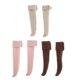 thumbnail image 4 of 3 Pares De Calcetines Hasta La De Color Puro De Punto Calcetines Cálido Muñecas Sunnimix Calcetines modernos para muñecas, 4 of 8