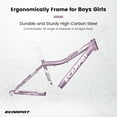 thumbnail image 3 of 24 Inch Mountain Bike, Disc/V Brakes 21 Speeds Women Bike, Sturdy Steel Frame and Suspension Fork, Stylish Adult and Teens Bicycle for Urban Trail Snow Commuter, 3 of 9